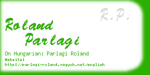 roland parlagi business card